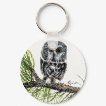 Saw Whet Owl keychain