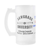 SAWGRASS UNIVERSITY ALUMINUM ARTS DIVISION LOGO... mugs