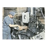 Sawmill Workers Magic Lantern Slide 3 Postcard