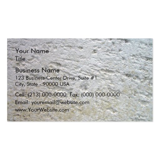 Sawn Limestone Texture with shade Business Card Templates (front side)
