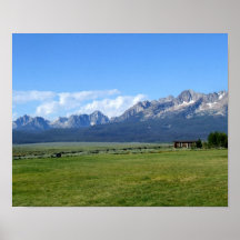 Sawtooth Cabin Idaho  Print