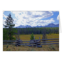 Sawtooth Mountains Greeting Cards