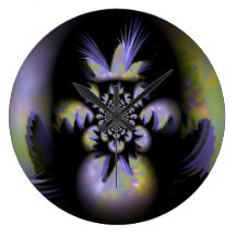 Sawtooth Mountains Manipulation One Round Wall Clock