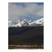 Sawtooth Mountains Snow Peaks Postcard