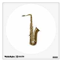 Sax facing right graphic room decals
