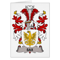 Sax Family Crest cards