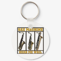 Sax Machine keychains by MarchingBand Sax Machine keychains