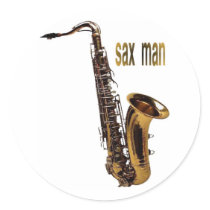sax man sticker by design_girl sax man sticker