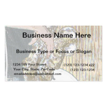 sax player posterized saxophone golden business card