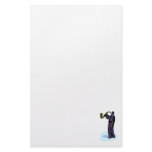 Sax Player Stylized Purple Version Personalized Stationery