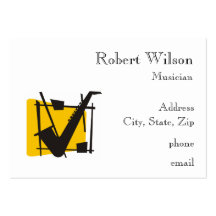 Saxaohone Business Cards