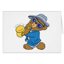 Saxaphone Jazz Blues Bear cards by doonidesigns Saxaphone Jazz Blues Bear cards