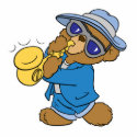 Saxaphone Jazz Blues Bear photo sculptures by doonidesigns Saxaphone Jazz Blues Bear photo sculptures