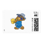 Saxaphone Jazz Blues Bear Stamp
