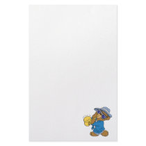 Saxaphone Jazz Blues Bear Stationery Paper