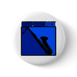 Saxaphone Rock #2 Pinback Buttons