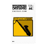 Saxaphone Rock #6 Stamp