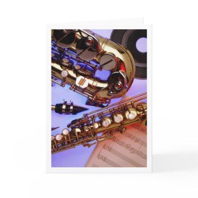 Saxes Greeting Cards by brookhouse