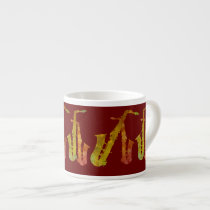 Saxofones candentes tazas