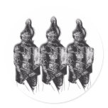 Saxon Knights Round Sticker