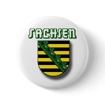Saxonia coat of arms button