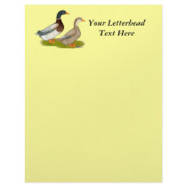 Saxony Ducks Personalized Letterhead