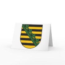 Saxony (Sachsen) Coat of Arms Greeting Card by FlagTshirts Saxony (Sachsen) Coat of Arms Greeting Card