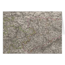 Saxony, Thuringen and neighboring Countries Greeting Card
