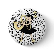 Saxophone Baby buttons
