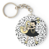 Saxophone Baby keychains