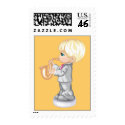 Saxophone Boy Stamp by lilones Saxophone Boy Stamp