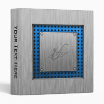 Saxophone; Brushed metal-look Vinyl Binder