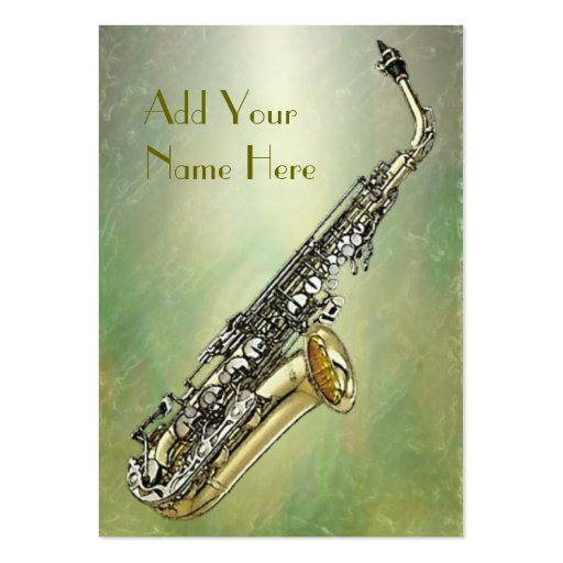 Saxophone Large Business Cards (Pack Of 100) Zazzle