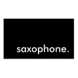 saxophone. business card template