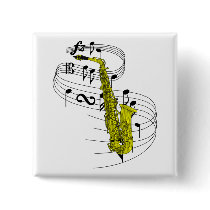 Saxophone Pin
