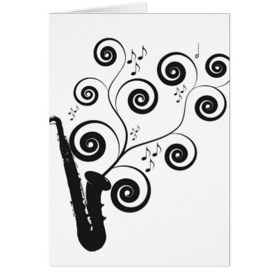 Saxophone cards
