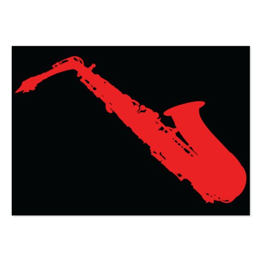 Saxophone - Chubby Business Card (back side)