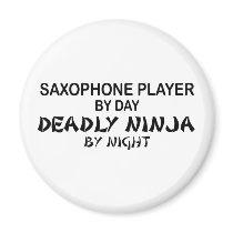 Saxophone Deadly Ninja by Night Magnets