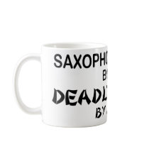 Saxophone Deadly Ninja by Night Coffee Mug