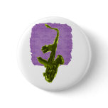 Saxophone design, green version pin