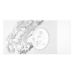 Saxophone Drawing Photo Card photo cards