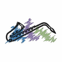 Saxophone embroidered shirts