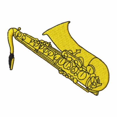 Saxophone embroidered shirts
