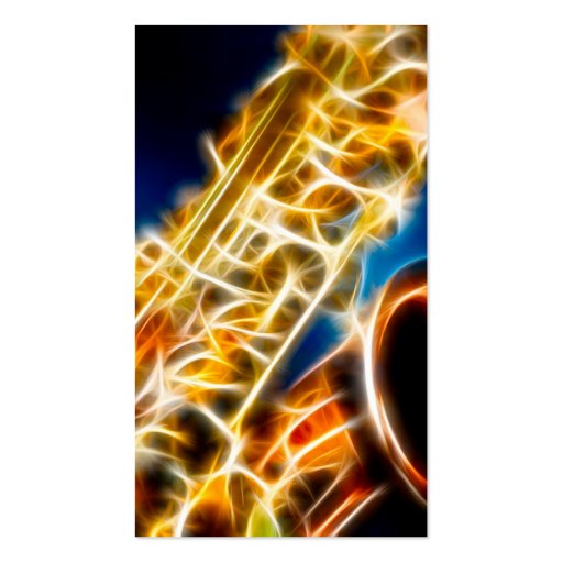 Saxophone - Fractal Business Card (back side)