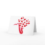 Saxophone Hearts Greeting Cards