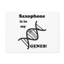 Saxophone Is In My Genes Post Cards