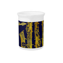 Saxophone Keys in Gold Pitcher