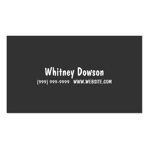 Saxophone Lessons, Instructor, Music Business Card (back side)