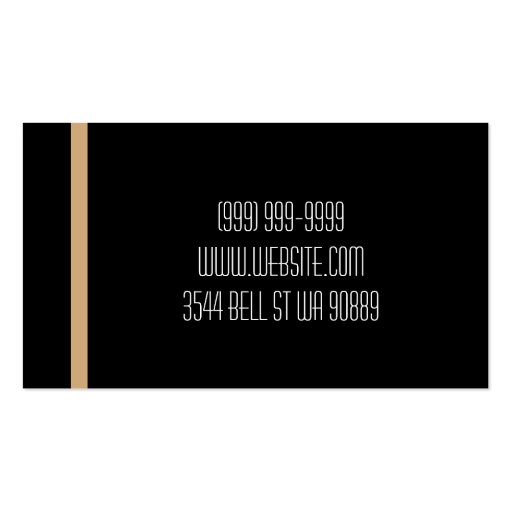 Saxophone Lessons, Music, Instrument Business Card (back side)
