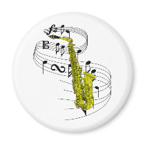 Saxophone Magnet